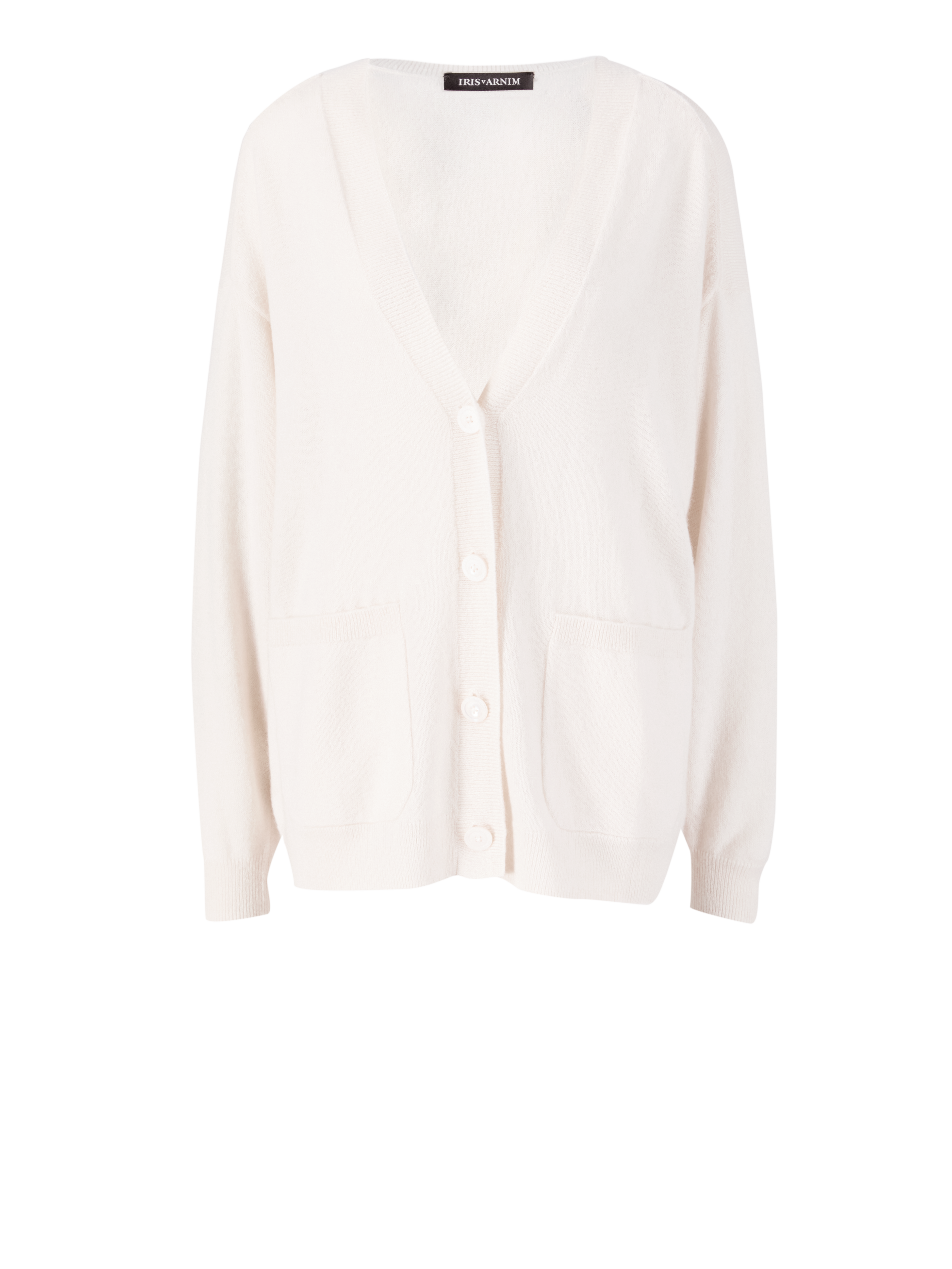 Cashmere-Seidenstrickjacke 'Paden' Off White