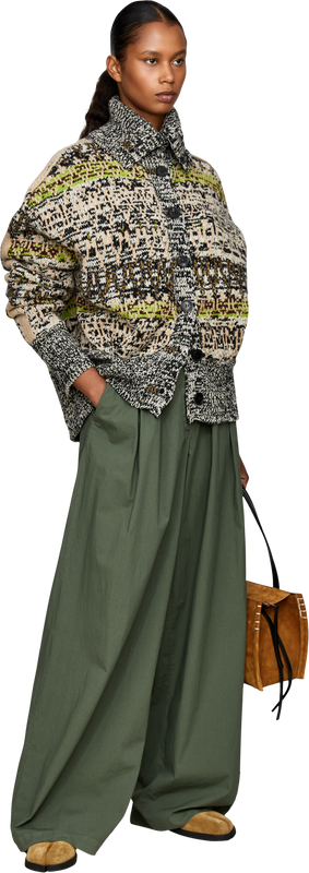 Woll-Cashmere-Strickjacke 'Teda' mit Jacquardmuster Multi