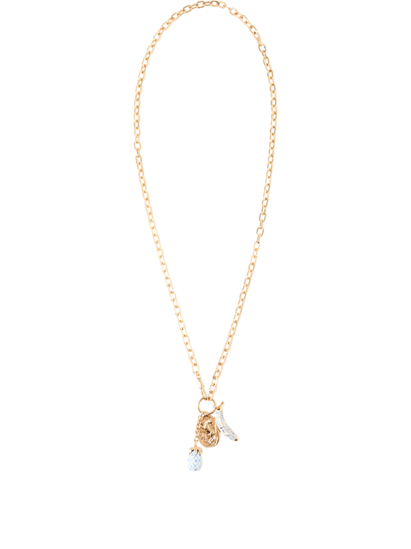'Bloomcraft' necklace with gold pendant