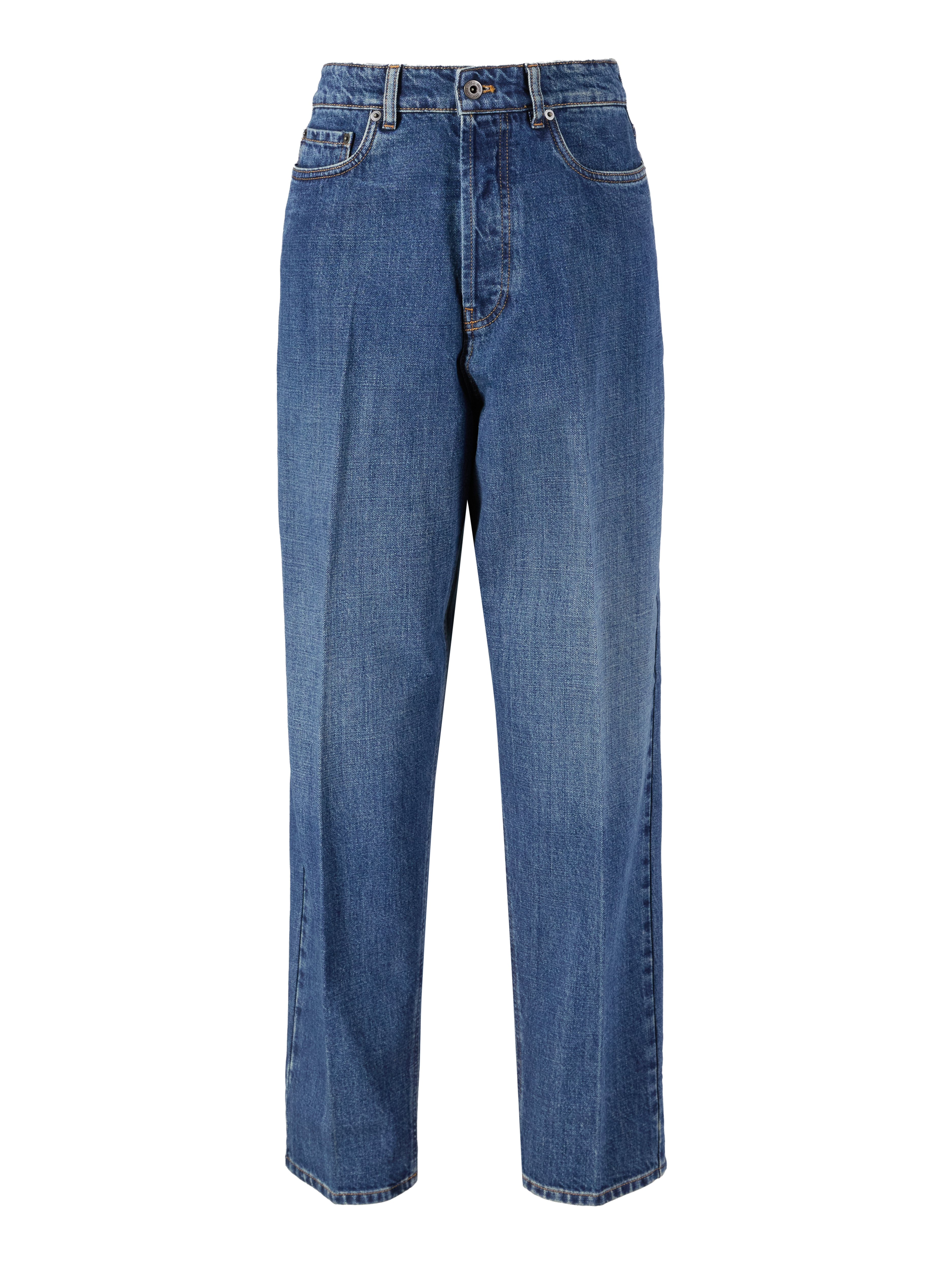 Relaxed-Fit Jeans Mittelblau