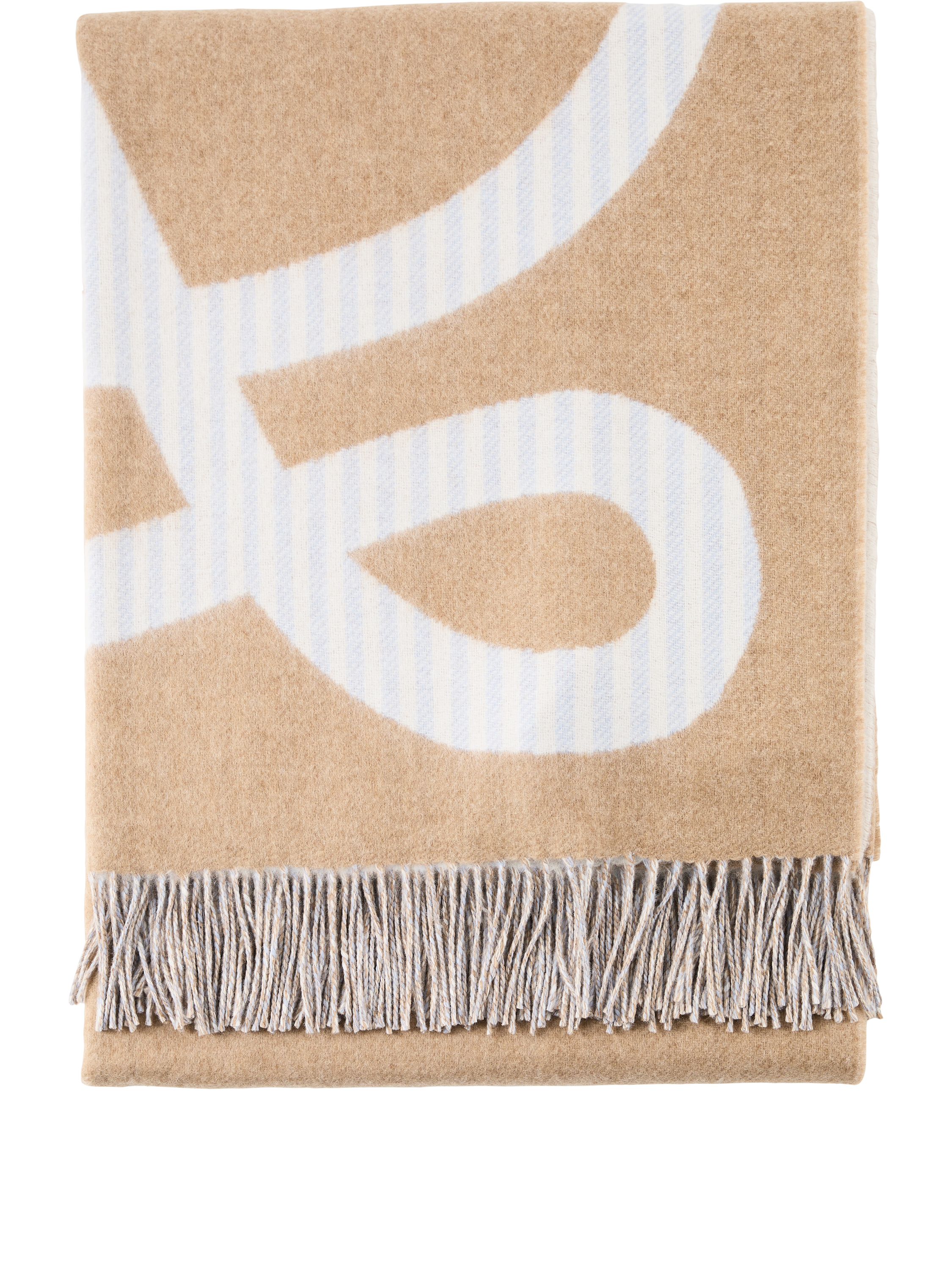 LOEWE Decke aus Wolle und Cashmere Beige, Produktansicht – UNGER.DE