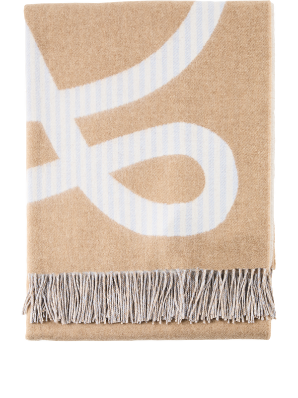 Decke aus Wolle und Cashmere Beige