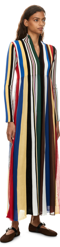 Stretch-Maxikleid Red Multicolour