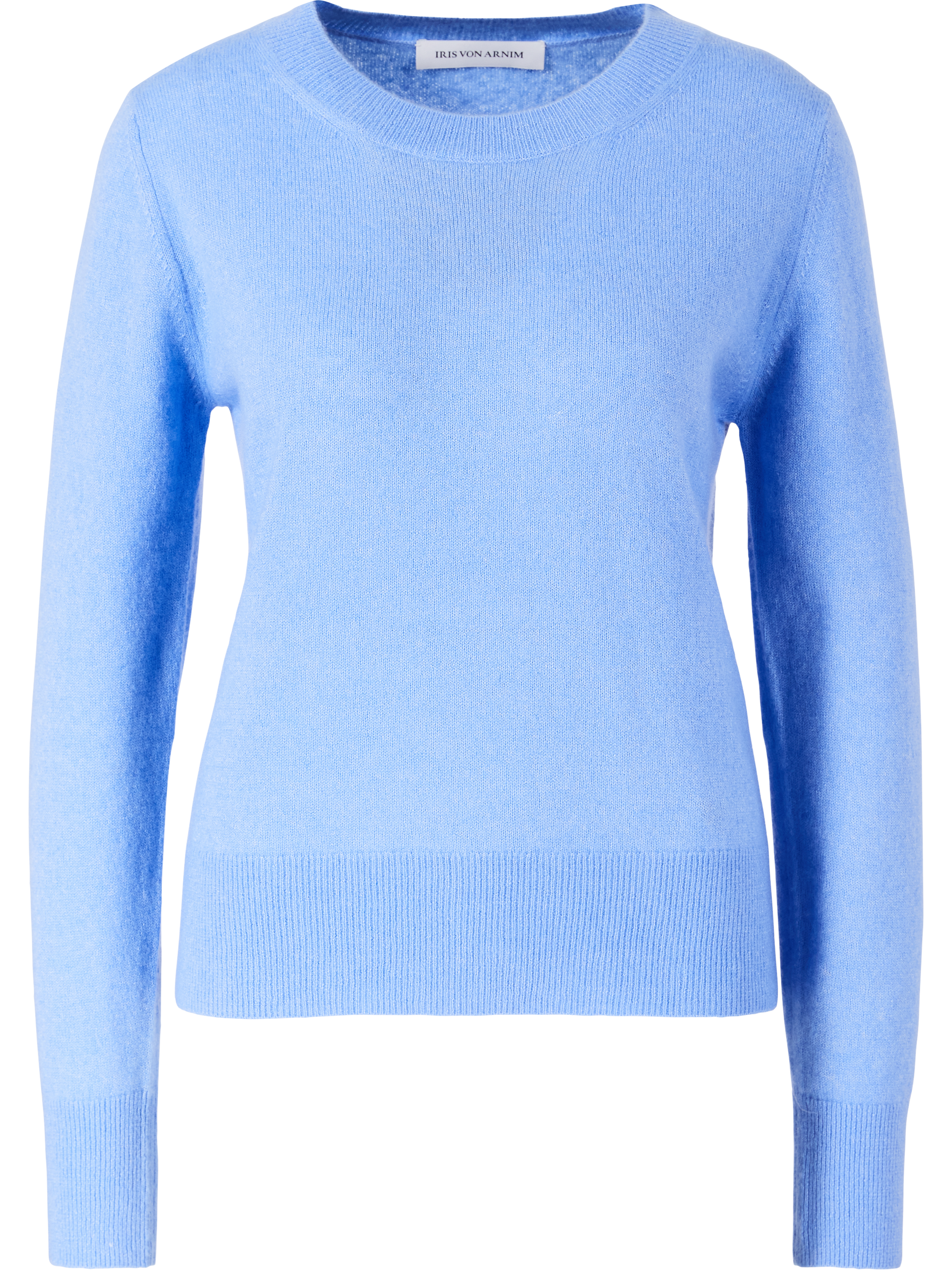 Iris von Arnim Cashmere-Seidenpullover 'NERIS 50' Azur, Produktansicht – UNGER.DE