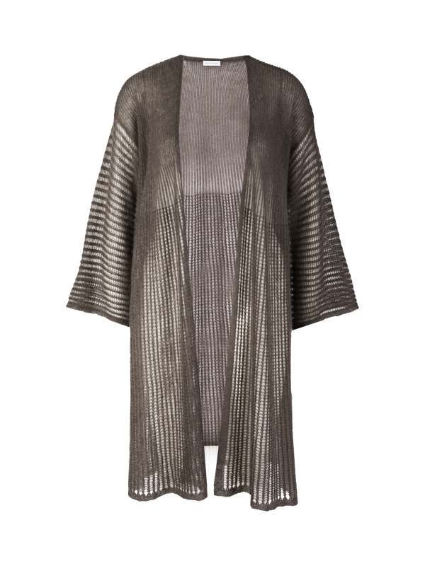 Mohair-Strickjacke 'Marakesch' Dark Taupe