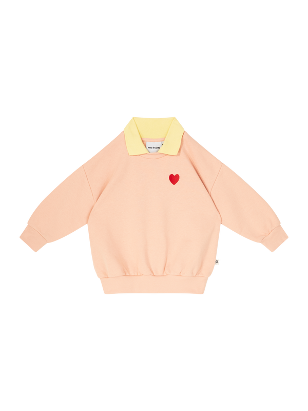 Sweatshirt 'Heart Collar' Pink