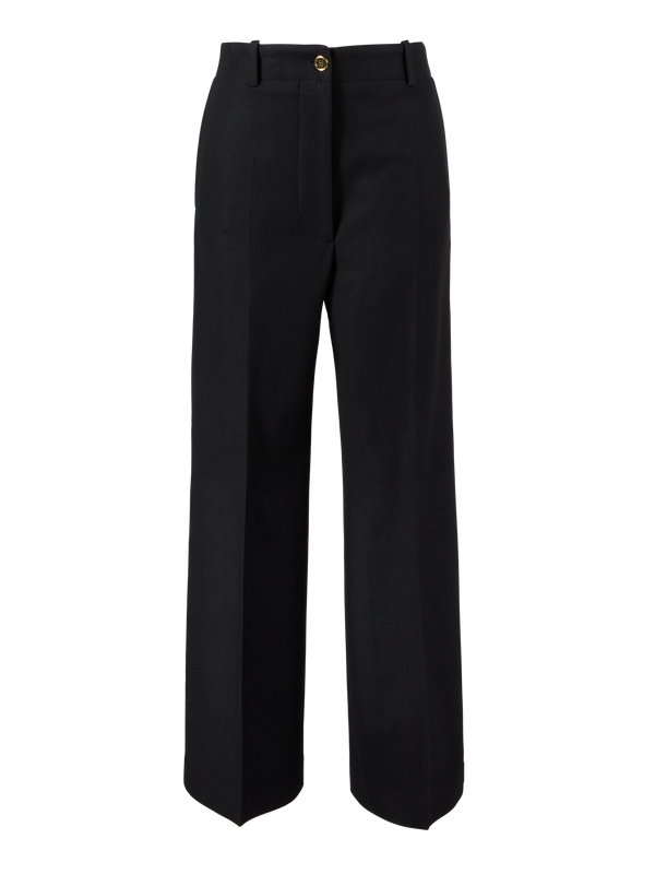 Cashmere-Wollhose Schwarz