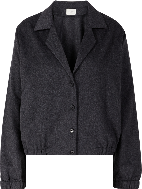 Cropped Cashmere-Jacke 'Samluch' Anthrazit