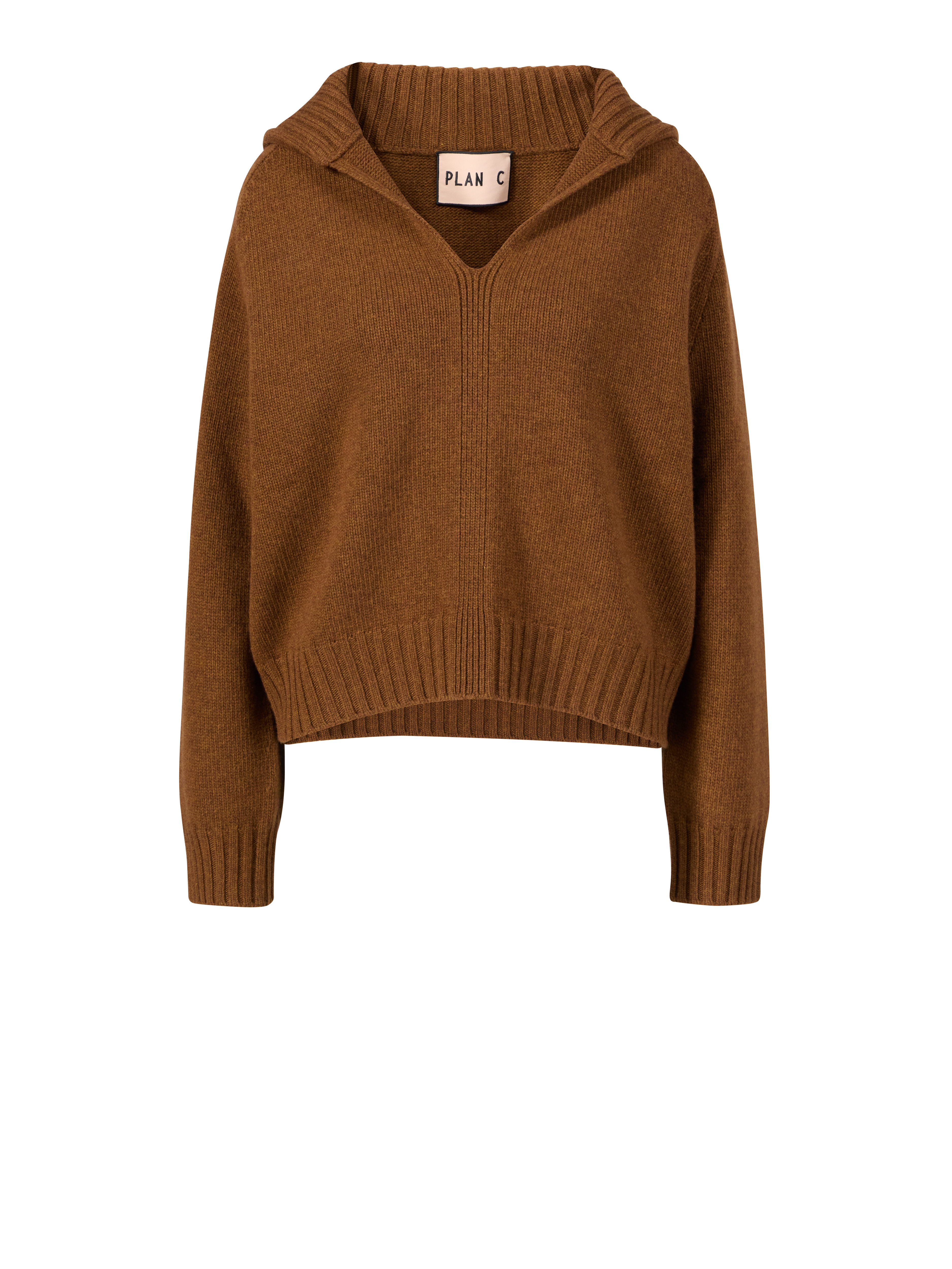 Woll-Cashmere-Pullover Braun