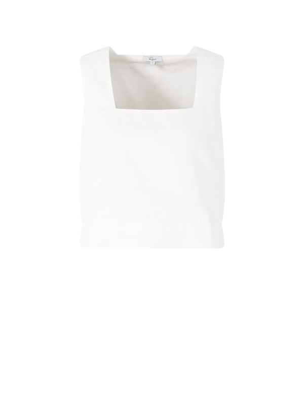 Crop-Top 'Akira' aus Leinen Weiß