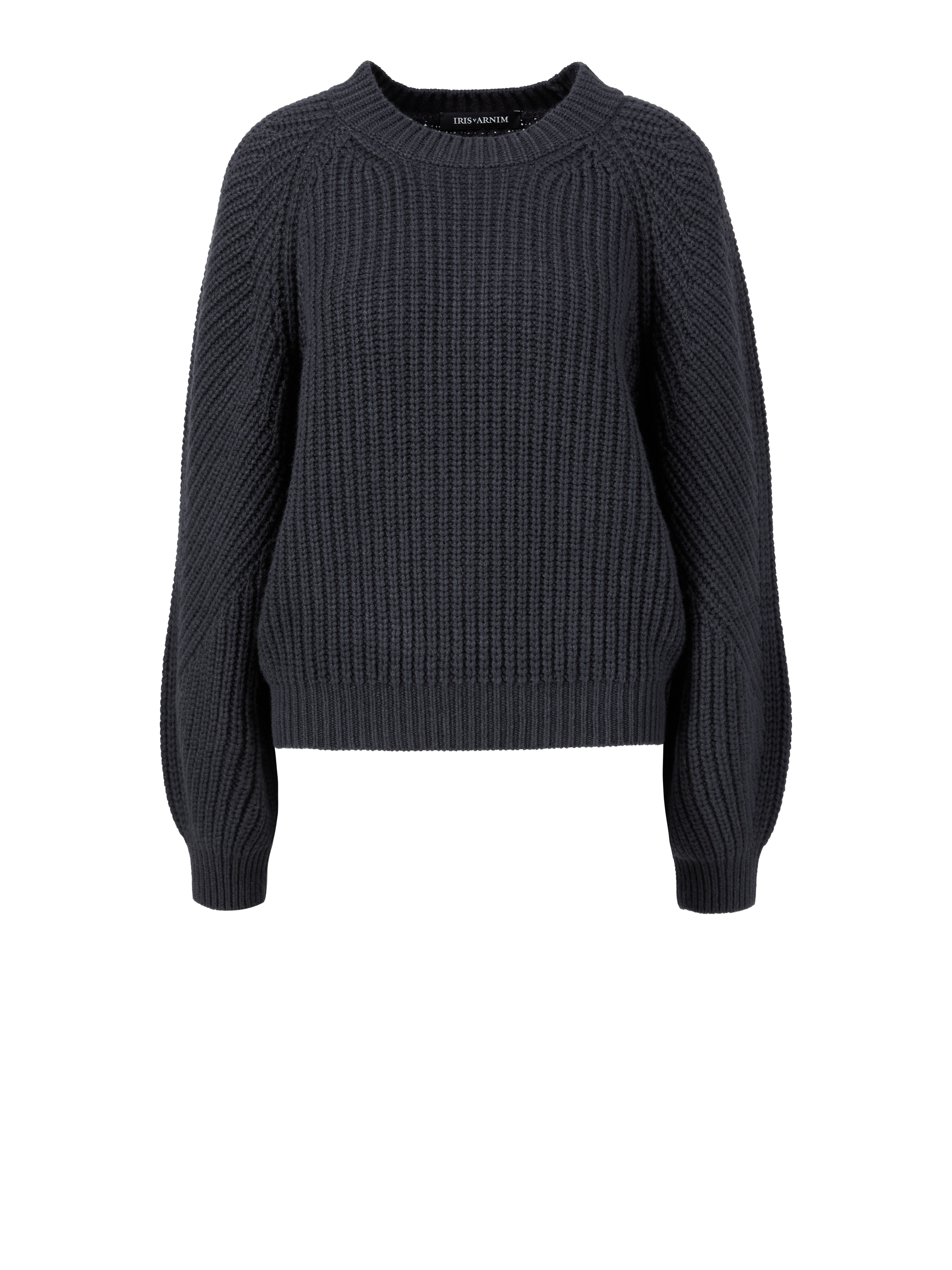 Cashmere round neck sweater 'Aura' Titan