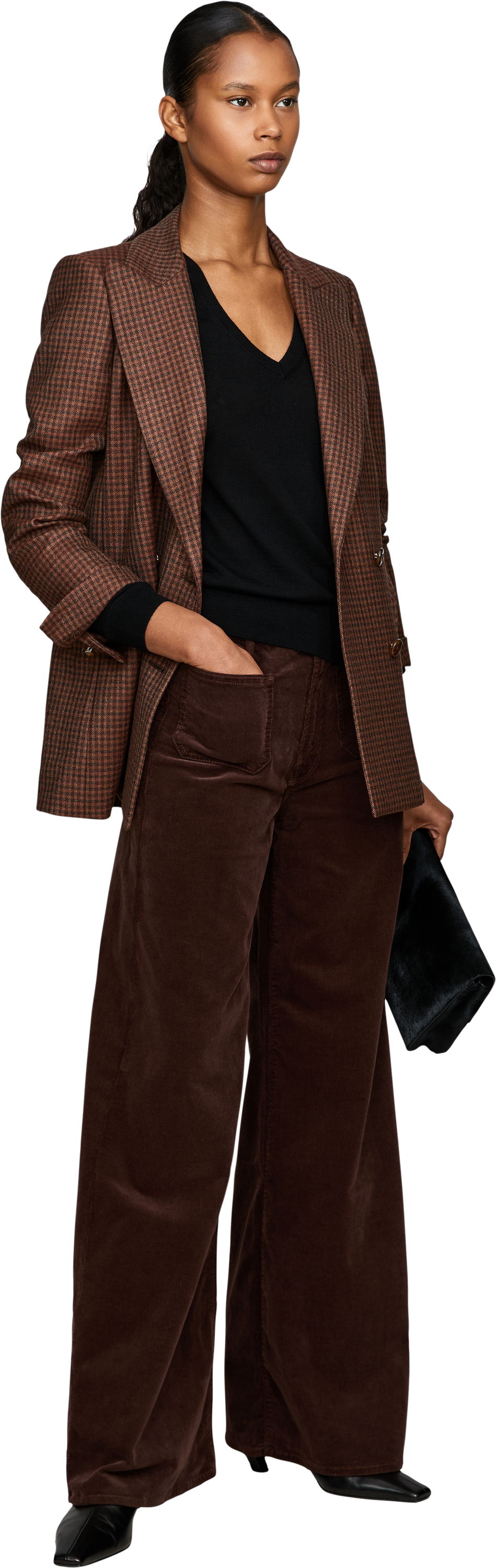 Blazé Milano Karierter Blazer 'Moat Everyday' aus Schurwolle Braun – UNGER.DE