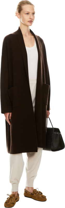 Cashmere knitted trousers greige
