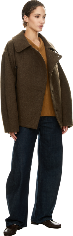 Cashmere-Pullover mit V-Ausschnitt Cumin