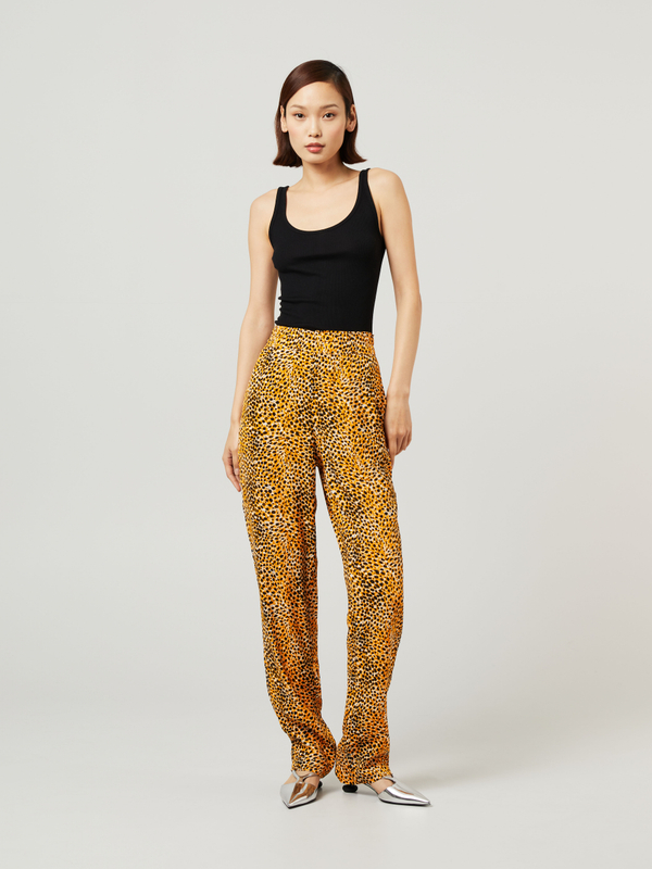 Hose mit Animal-Print Multi