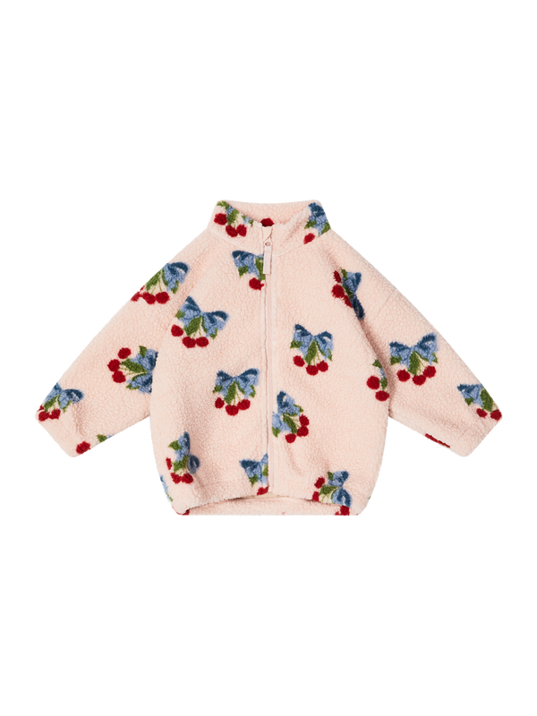 Teddy-Fleecejacke 'Amarena' Rosé