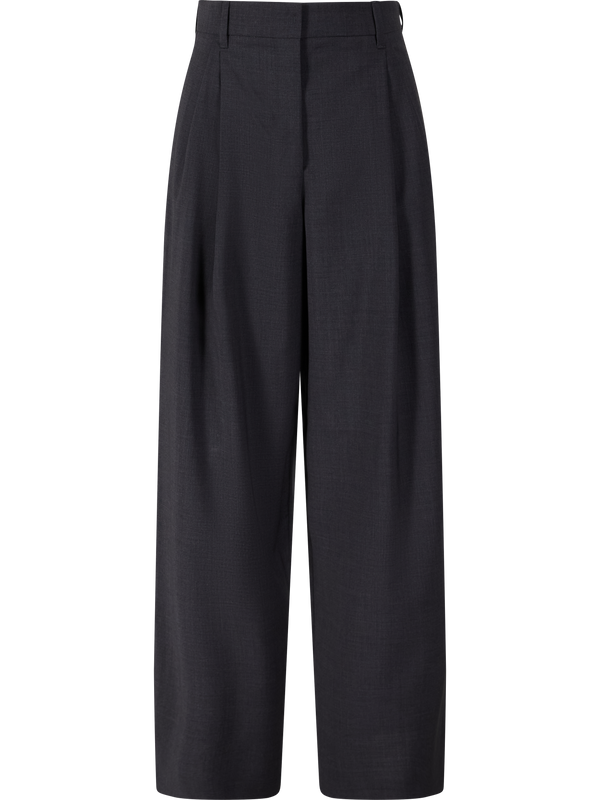 Weite Wollhose 'Taro' Anthrazit
