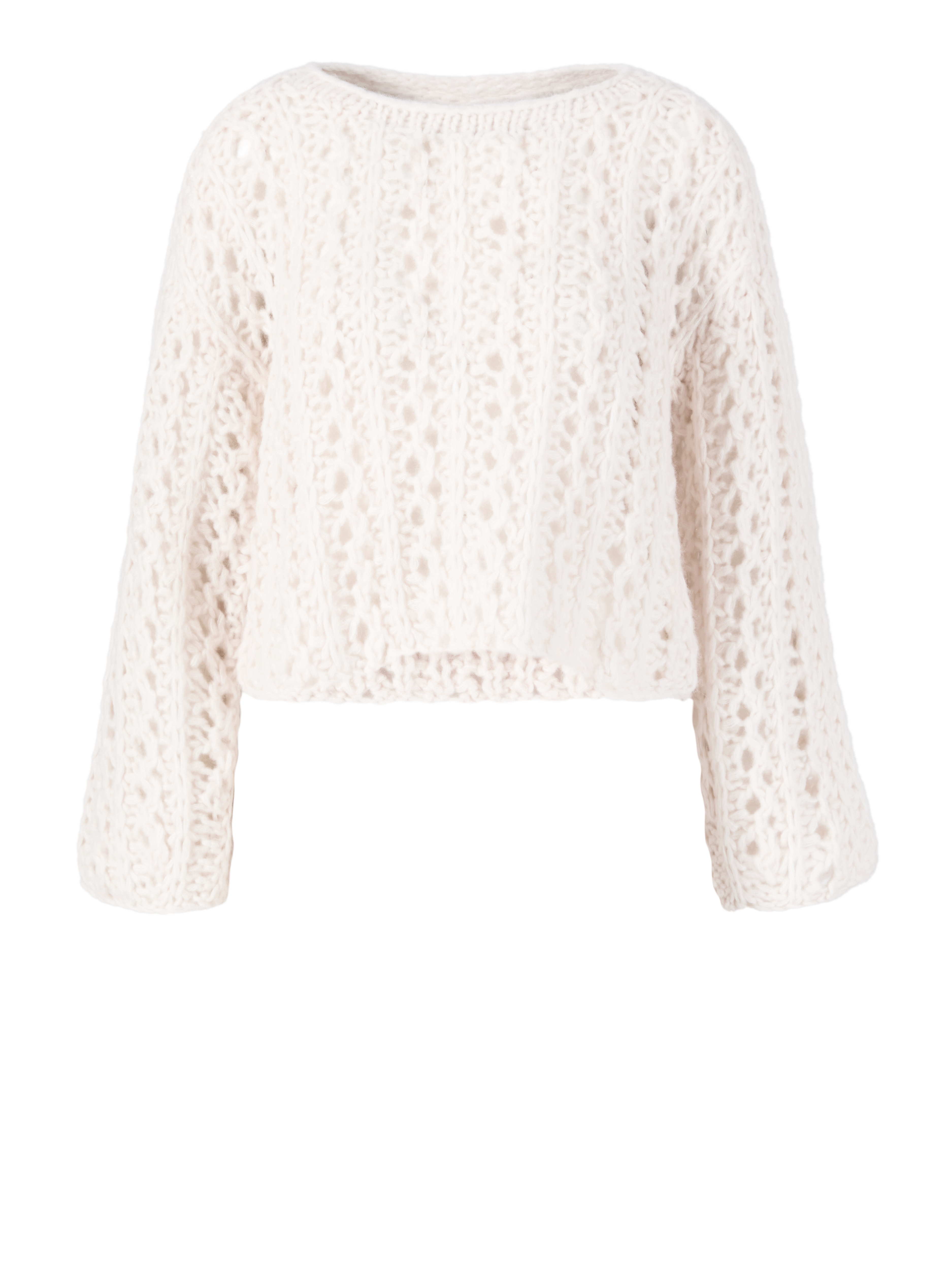 Cashmere-Seidenpullover 'Vidalia' aus Grobstrick Off White