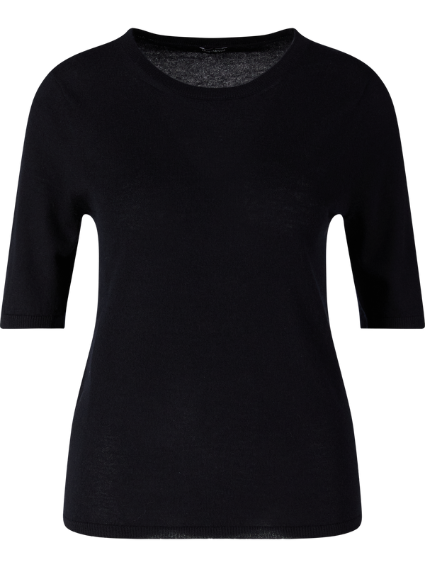 Short-sleeved cashmere jumper 'Lily' navy