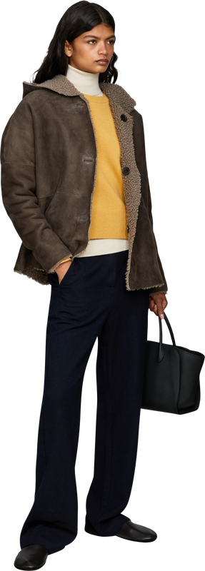 'n°430 Jeanne' Wheat cashmere jumper