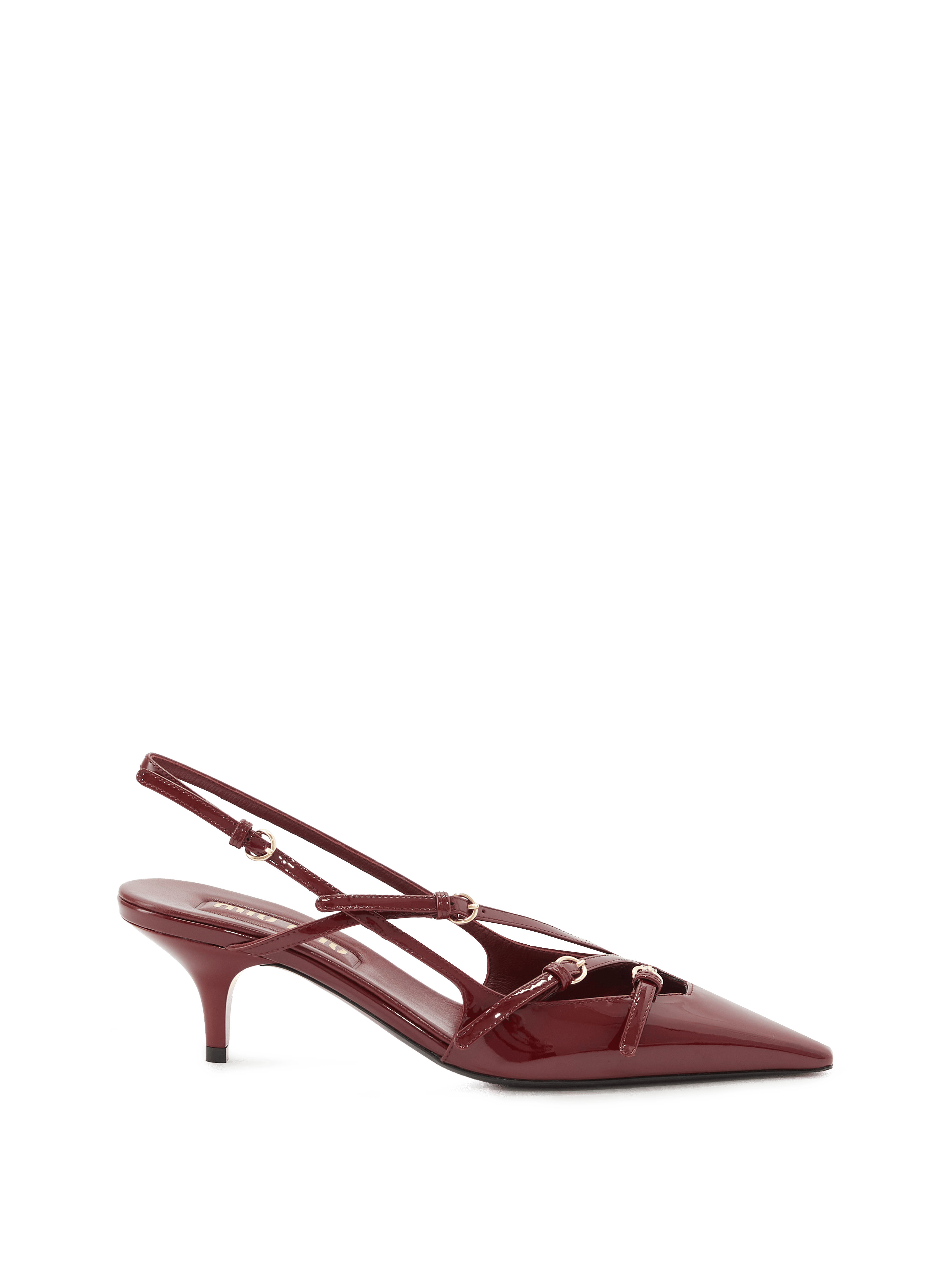 Slingback pumps Bordeaux