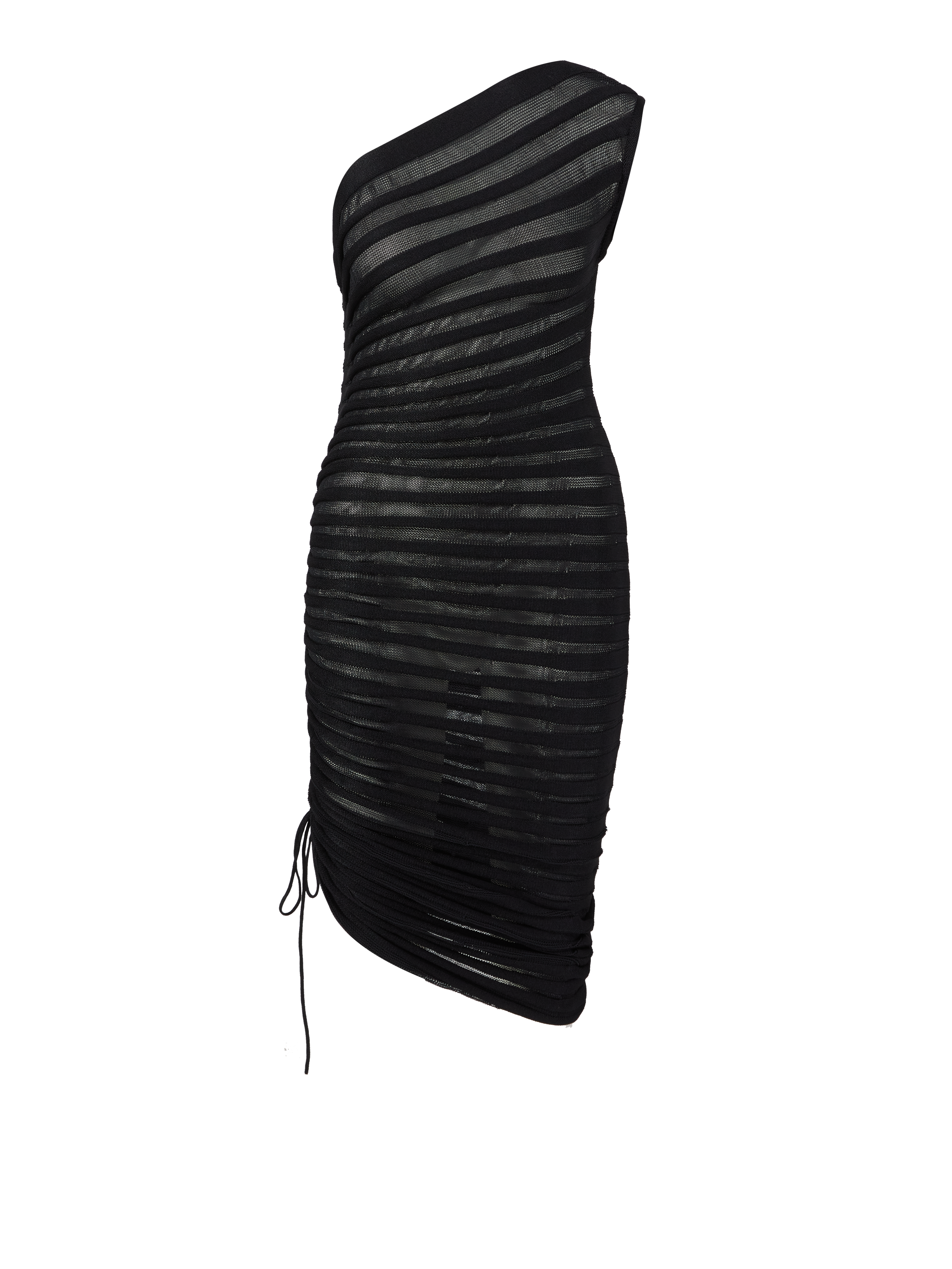 Asymmetrisches Kleid 'Skeleton' Schwarz