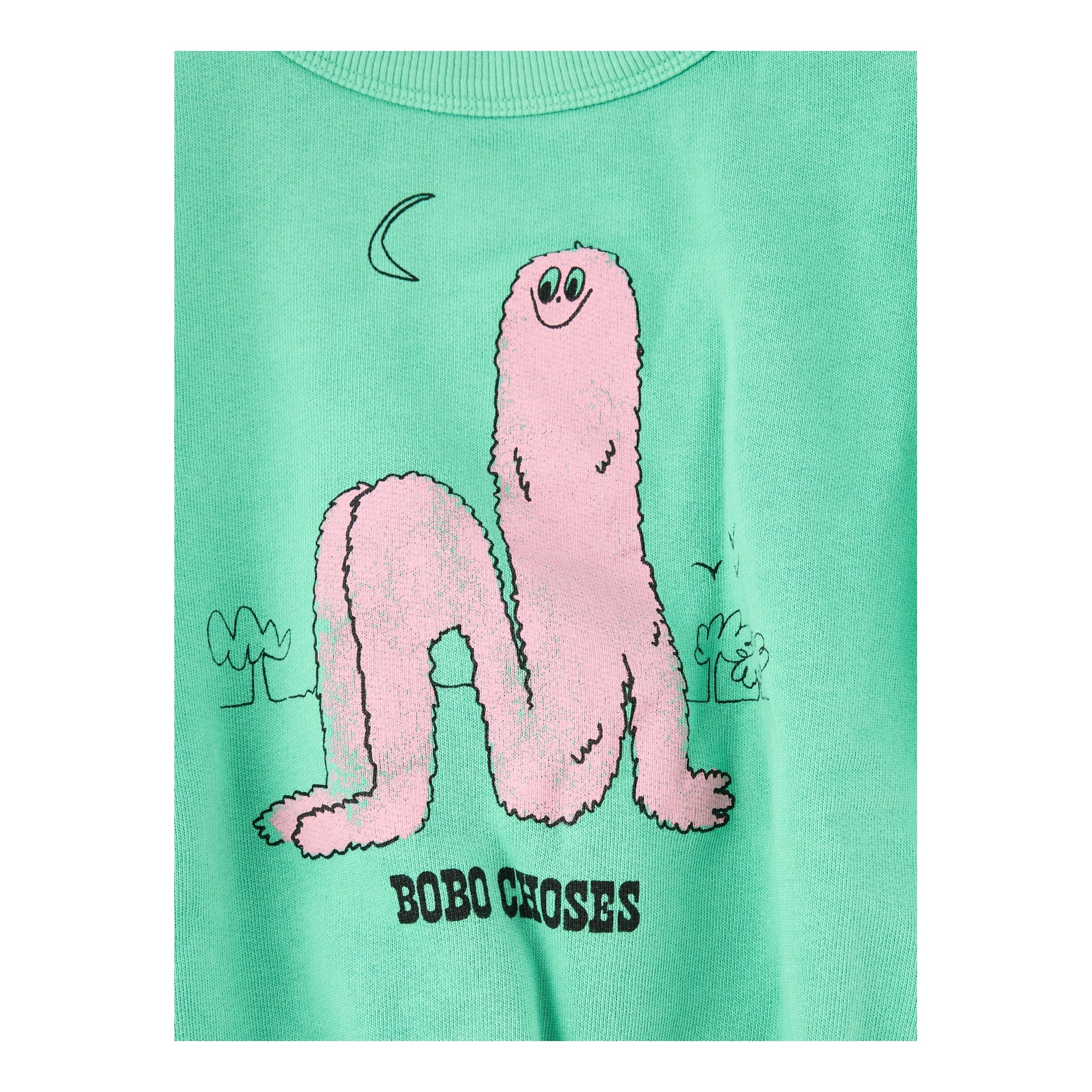Bobo Choses 'Long Puff' Sweatshirt – Green, Detail view – UNGER.DE