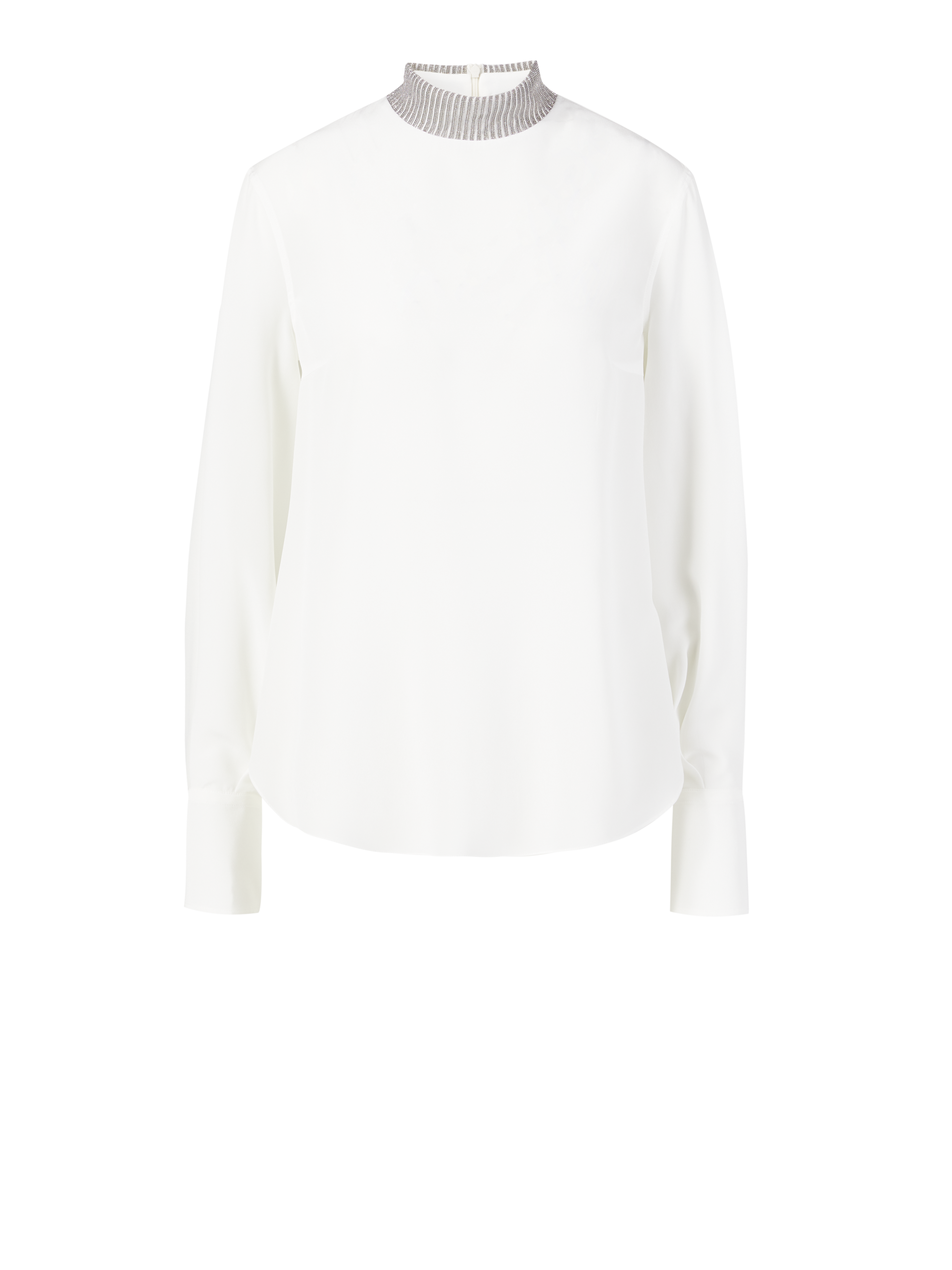 Seidenbluse Crème