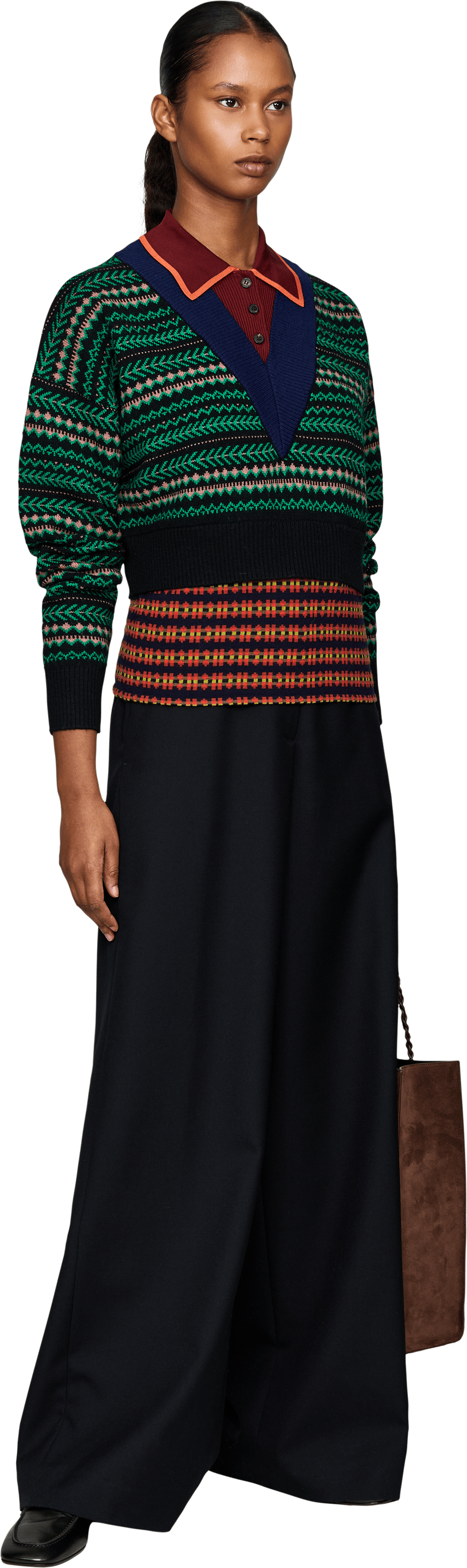 Dries van Noten 'Toinette' jumper with jacquard pattern multi, Modelview – UNGER.DE