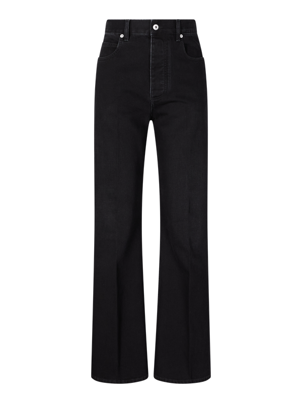 Flared-Fit Jeans Schwarz