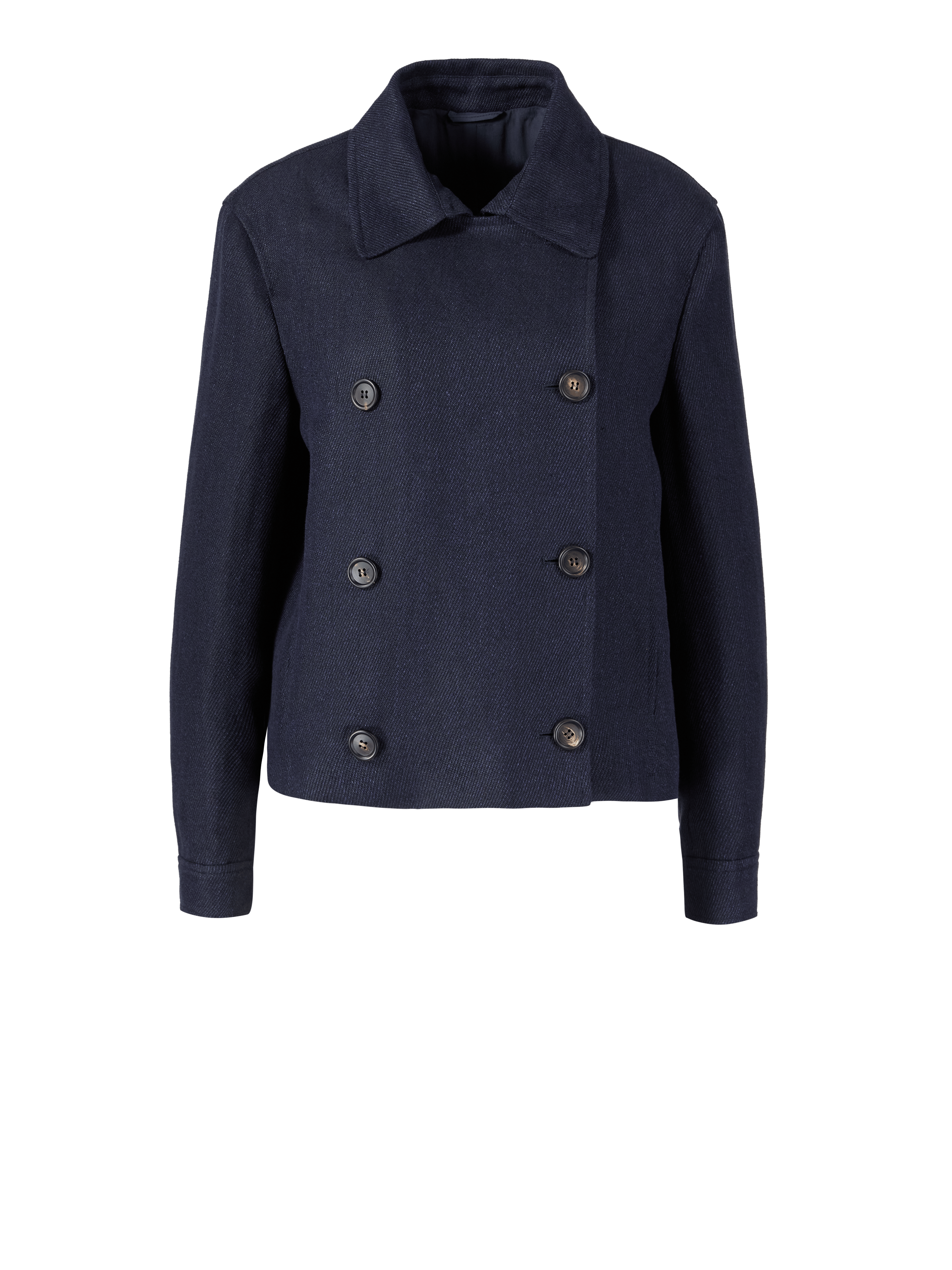 Cabanjacke aus Leinen Marineblau