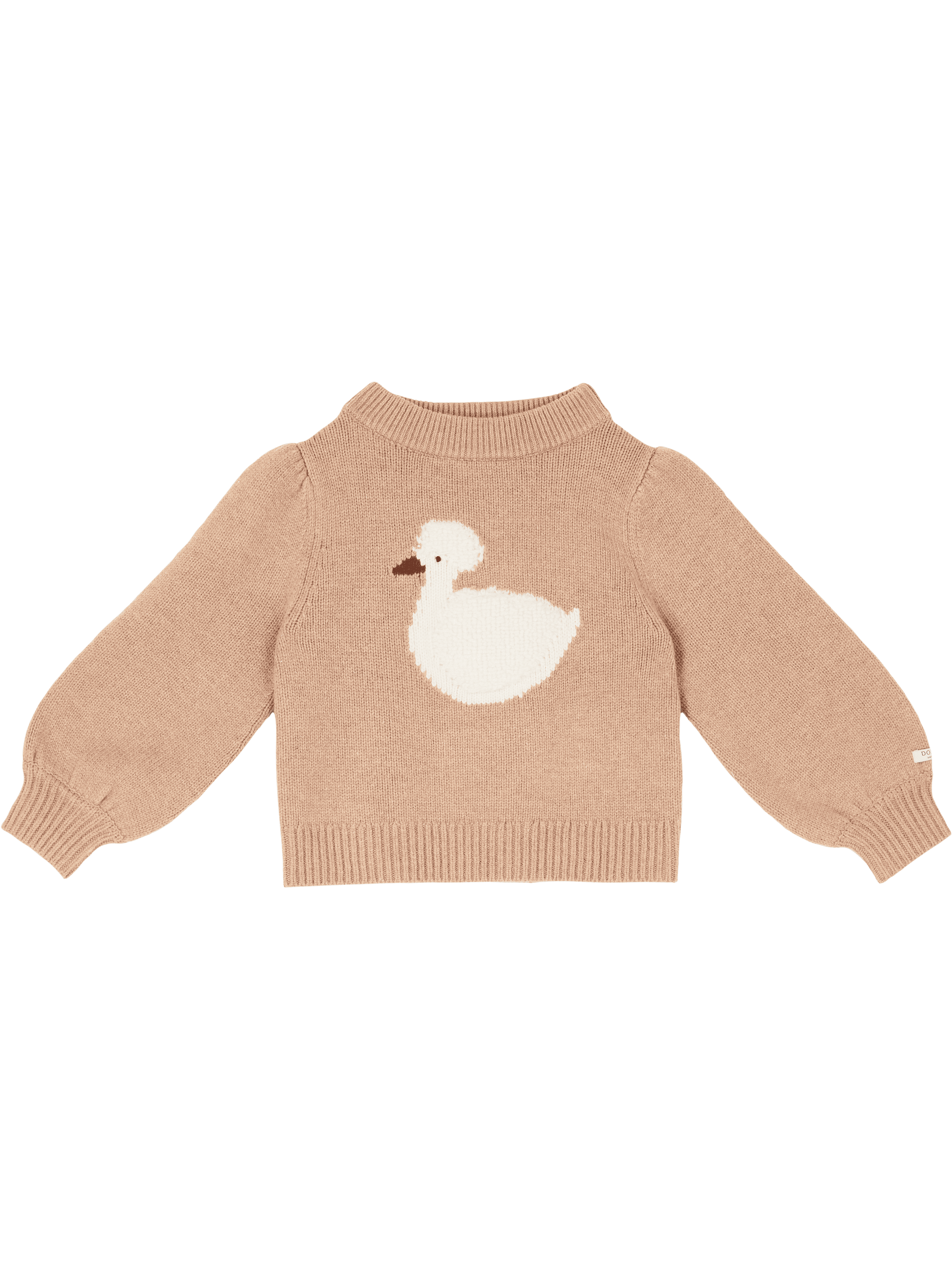 Donsje Pullover 'Duck' aus Merino Wolle Beige, Produktansicht – UNGER.DE