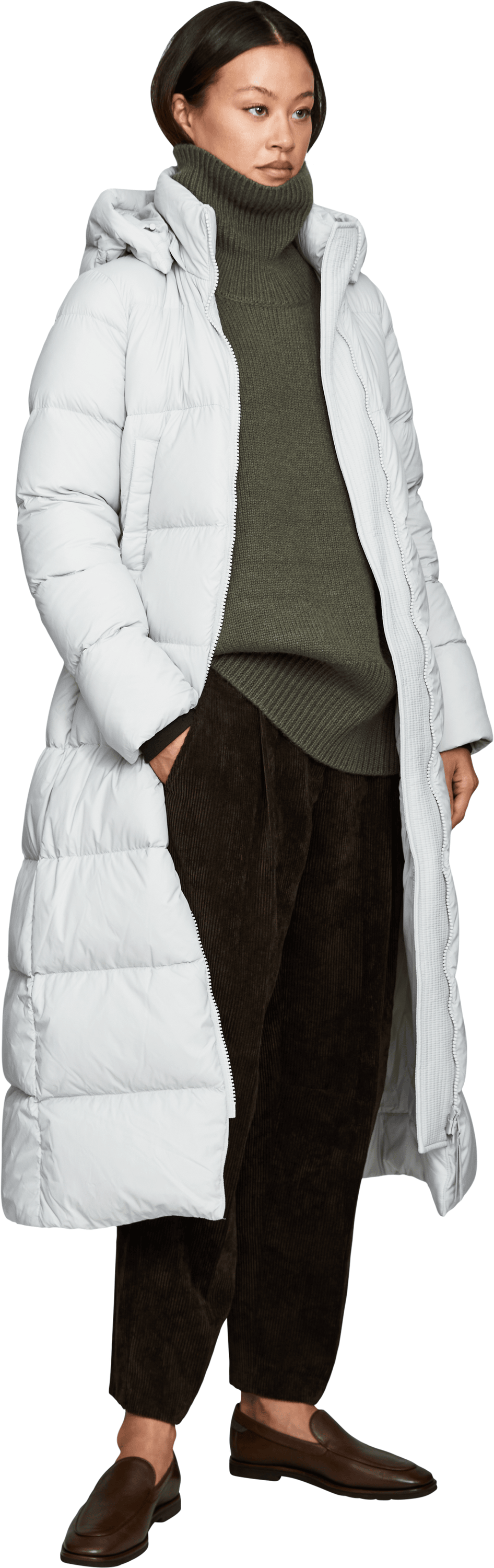 Canada Goose Daunenmantel 'Mystique' Hellgrau, Modelansicht – UNGER.DE