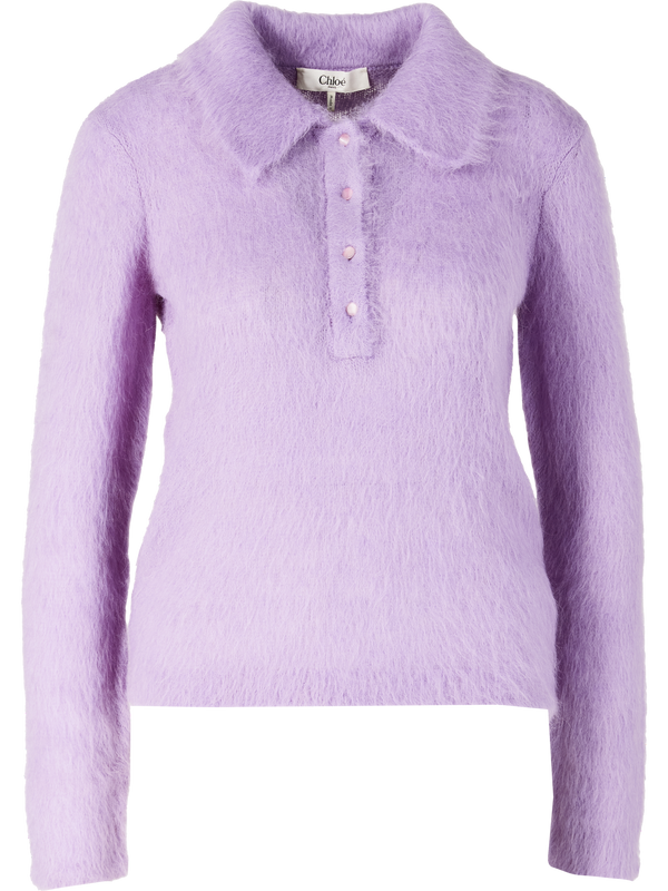 Violet alpaca wool jumper