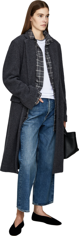 Mantel 'Mira' aus Cashmere und Schurwolle Grau