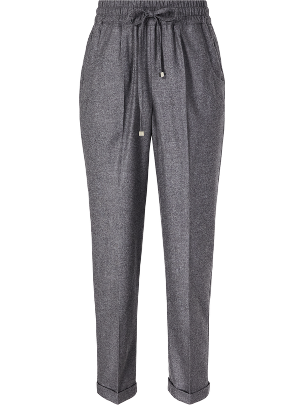 Woll-Cashmere-Hose Grau