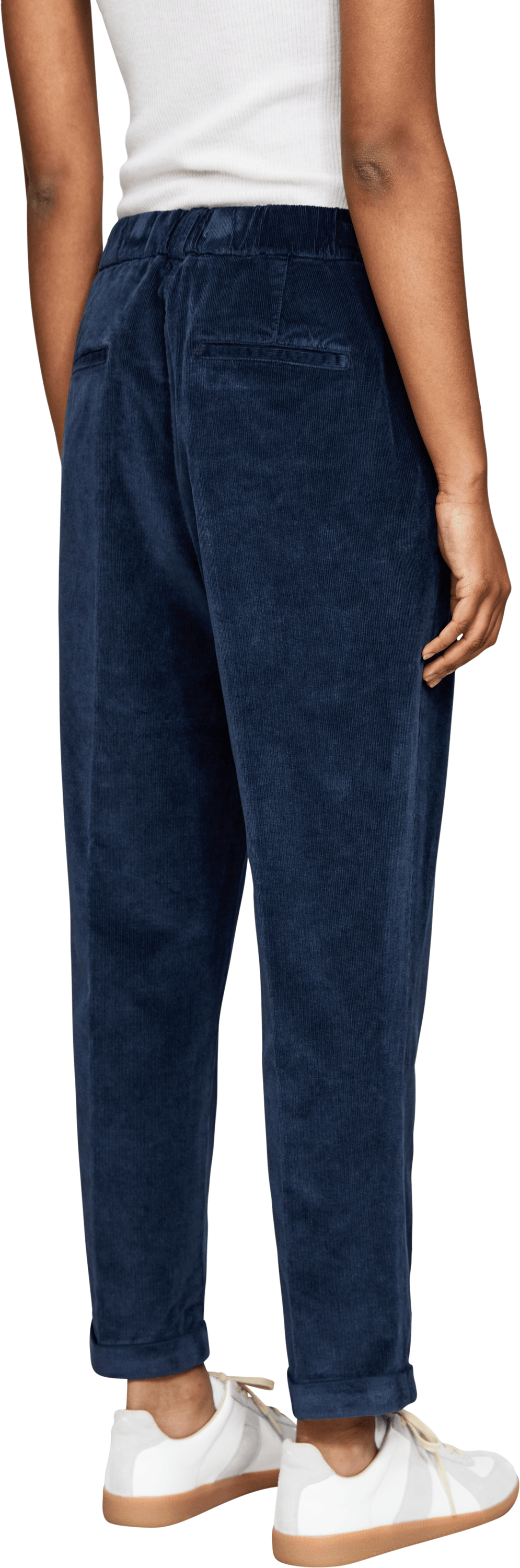 Peserico Cordhose Petrol, Rückansicht – UNGER.DE