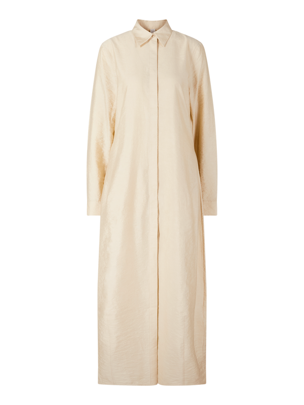 Hemdblusenkleid 'Parachute' aus Seide Stone