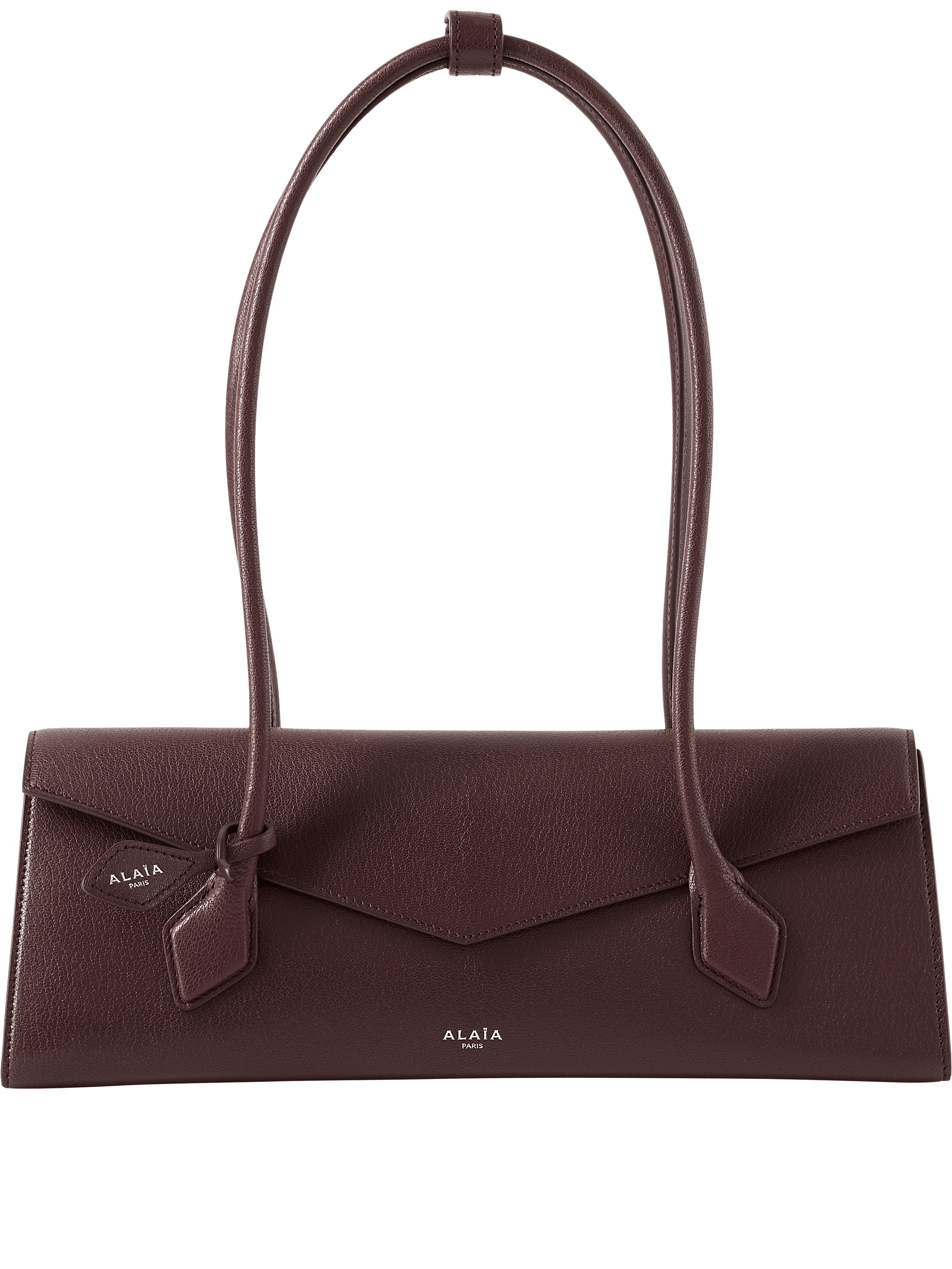 Alaïa 'Le Teckel Flap Medium' Bordeaux shoulder bag, Product view – UNGER.DE