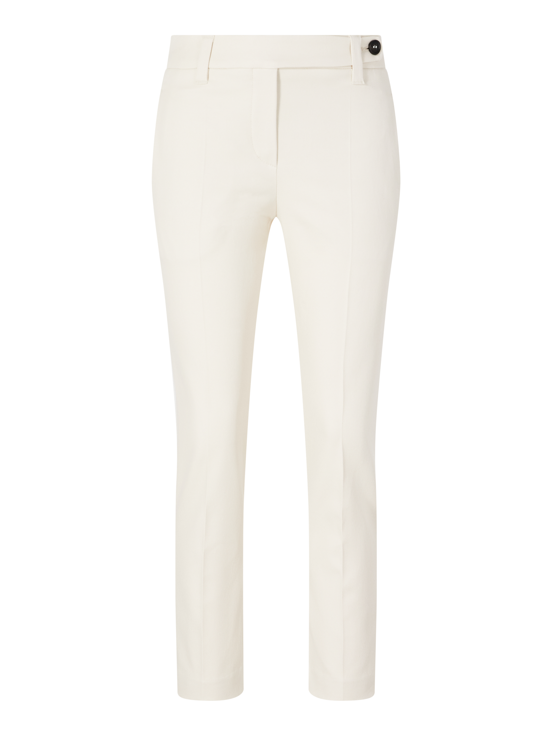 Tapered fabric trousers cream