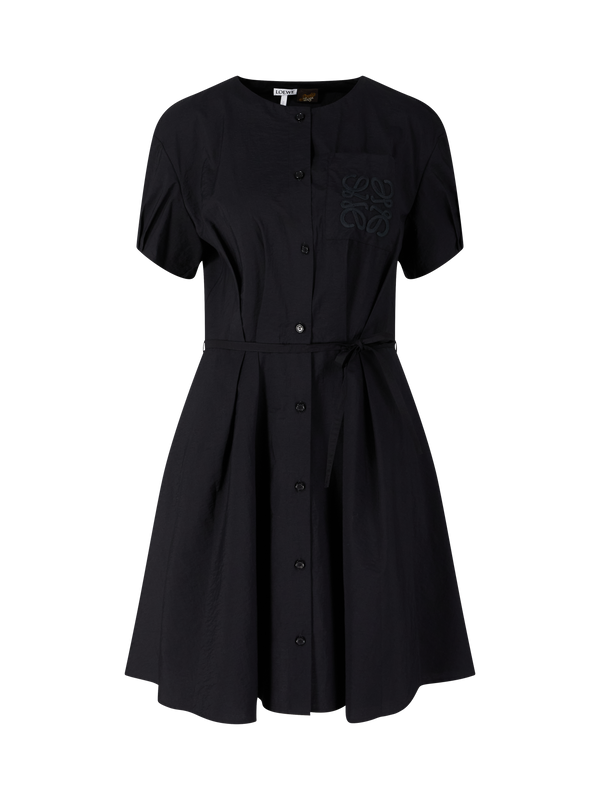 Hemdkleid Paula's Ibiza aus Baumwolle Schwarz