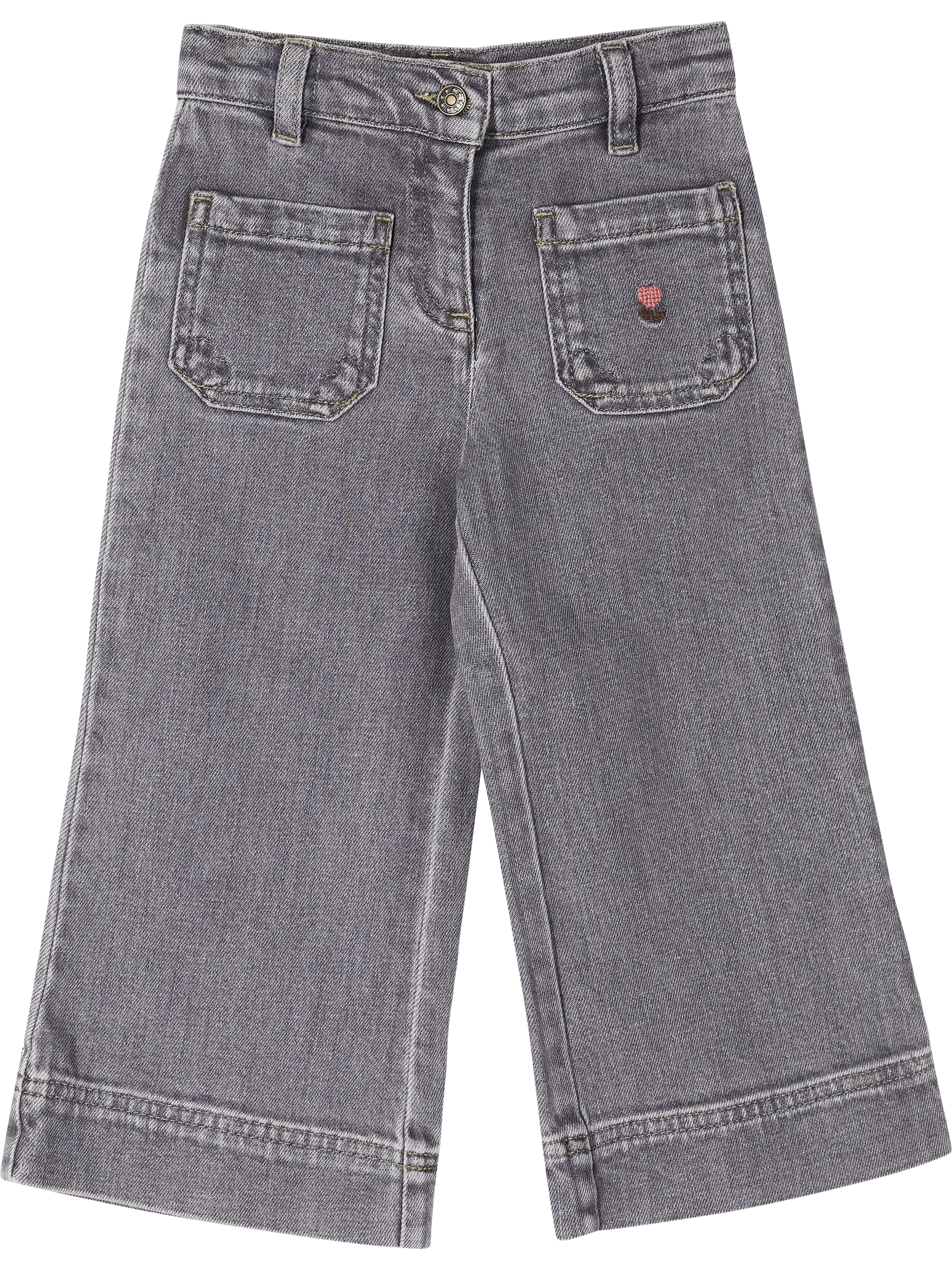 Bonton Wide-Leg Jeans 'Lakiko' Grau, Produktansicht – UNGER.DE