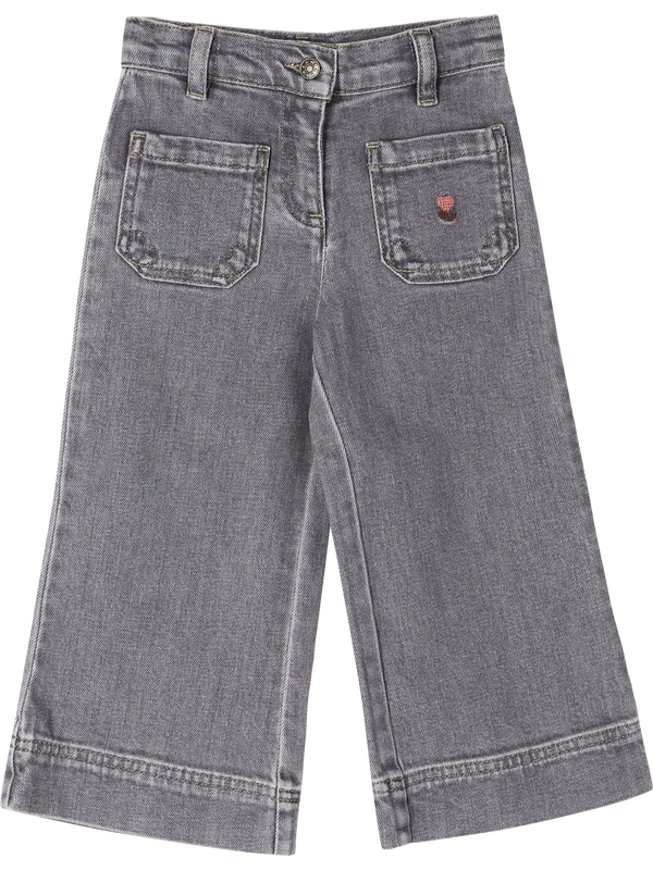 Wide-Leg Jeans 'Lakiko' Grau
