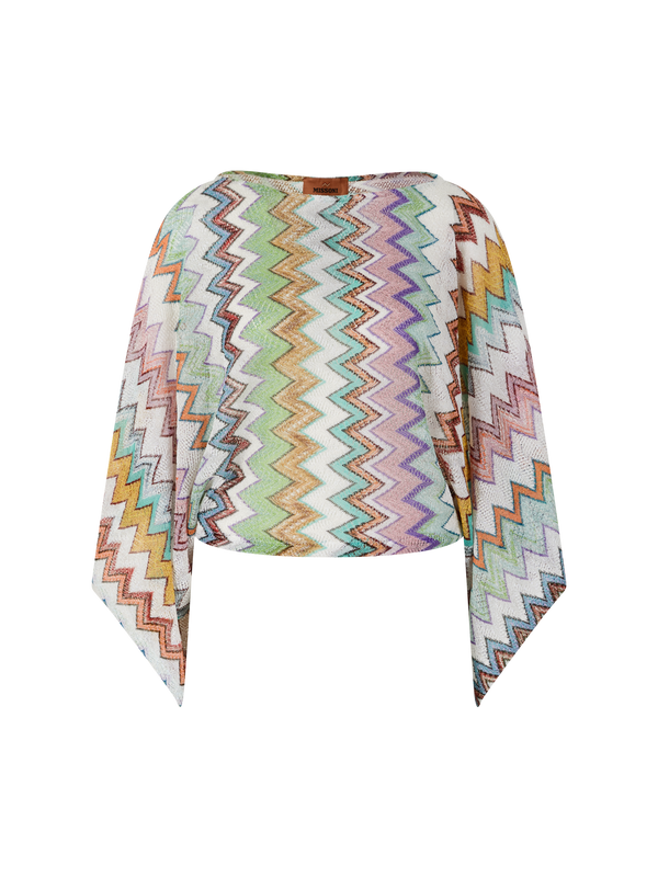 Top mit Dégradé-Zickzack-Muster Multi