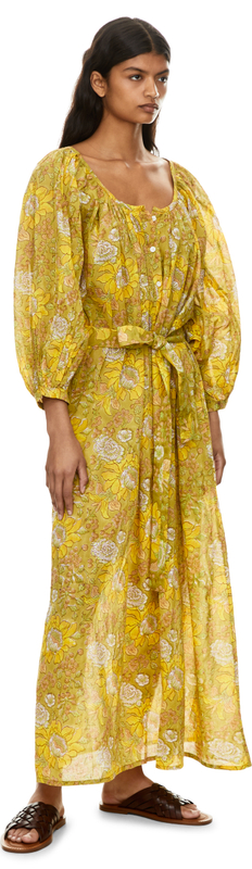 Florales Ballonkleid Multi