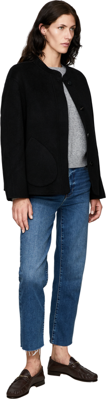 'The One' Black Wool and Cashmere Jacket