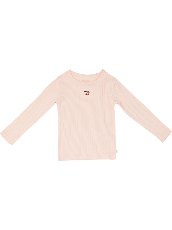 Bluse 'Minnie' mit Kirschmotiv Rosé