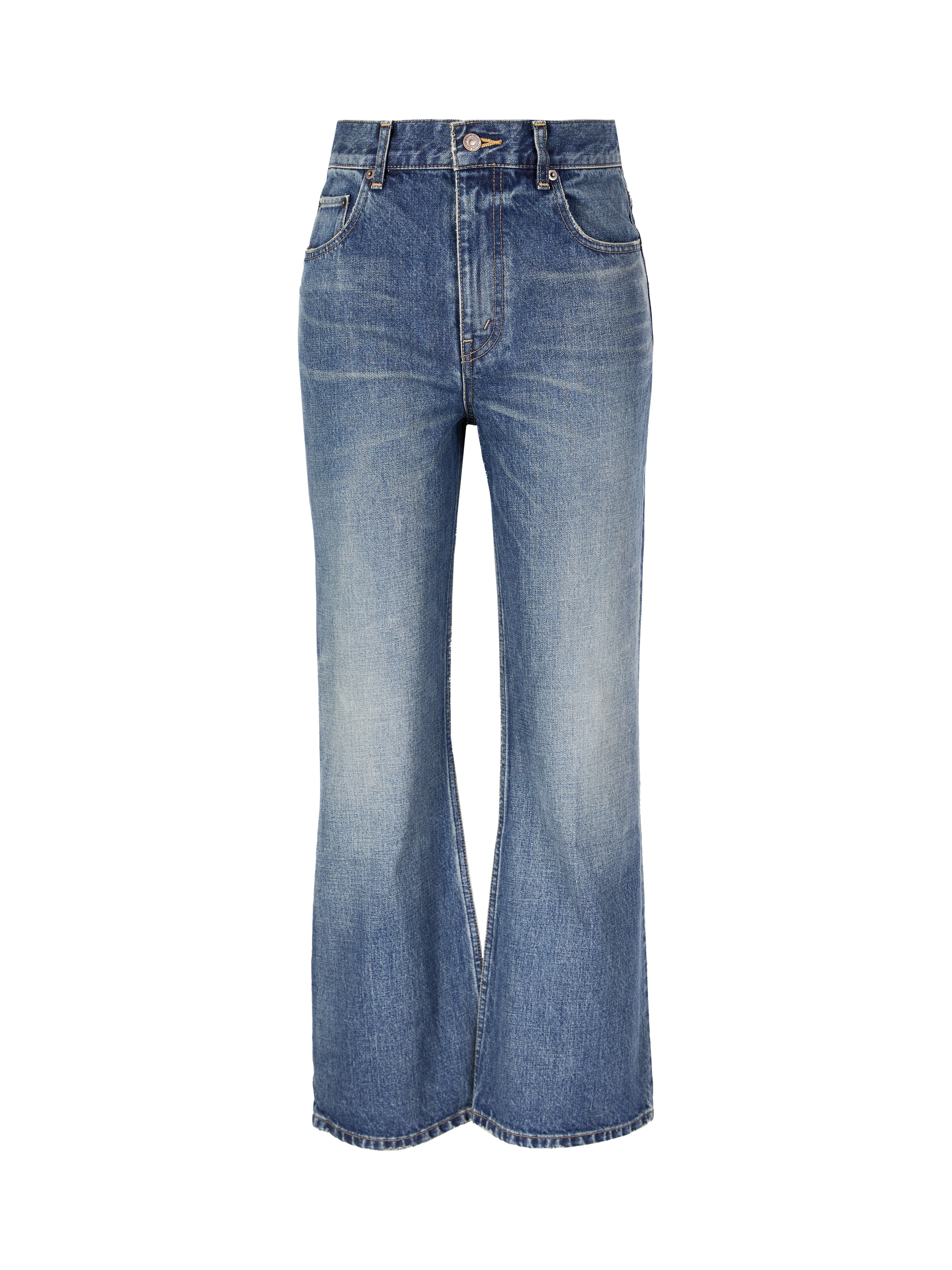 Bootcut-Jeans Mittelblau