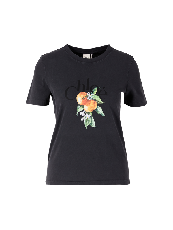 'Orange' T-shirt – Black