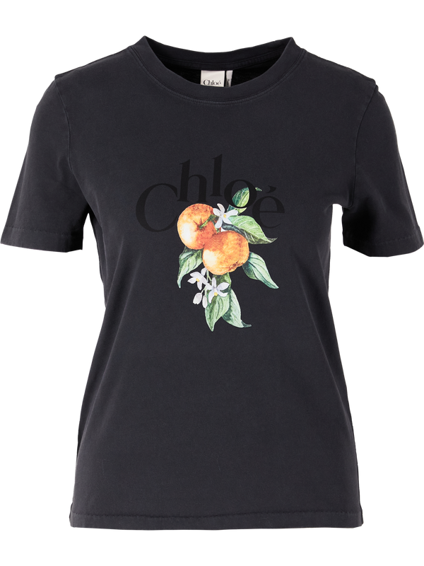 'Orange' T-shirt – Black